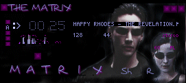 Screenshot of The Matrix 1 Winamp Skin