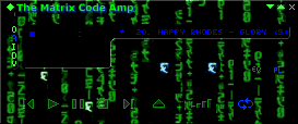 Screenshot of The Matrix 7 Winamp Skin