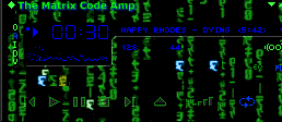 Screenshot of The Matrix 7 Winamp Skin